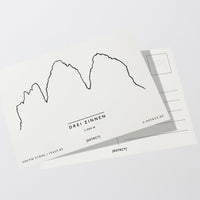 Drei Zinnen Vorarlberg Postkarte Postcard
