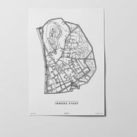 Innere Stadt | 8010 | City Map Karte Plan Bild Print Poster Unframed Ohne Rahmen