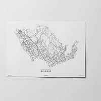 Geidorf | 8010, 8036, 8043 | Graz | City Map Karte Plan Bild Print Poster Unframed Ohne Rahmen