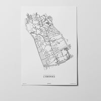 Liebenau | 8010, 8041, 8042, 8074 | Graz | City Map Karte Plan Bild Print Poster Unframed Ohne Rahmen