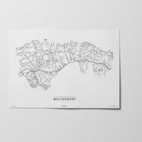 Waltendorf | 8010, 8042, 8047 | Graz | City Map Karte Plan Bild Print Poster Unframed Ohne Rahmen