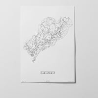 Mariatrost | 8010, 8036, 8043, 8044 | Graz | City Map Karte Plan Bild Print Poster Unframed Ohne Rahmen