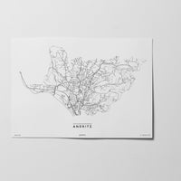 Andritz | 8010, 8043, 8044, 8045, 8046 | Graz | City Map Karte Plan Bild Print Poster Unframed Ohne Rahmen