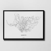 Andritz | 8010, 8043, 8044, 8045, 8046 | Graz | City Map Karte Plan Bild Print Poster Framed Mit Rahmen