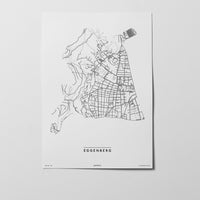 Eggenberg | 8020, 8051, 8052 | Graz | City Map Karte Plan Bild Print Poster Unframed Ohne Rahmen