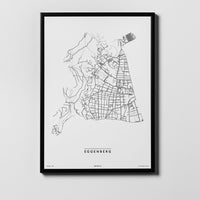Eggenberg | 8020, 8051, 8052 | Graz | City Map Karte Plan Bild Print Poster Framed Mit Rahmen