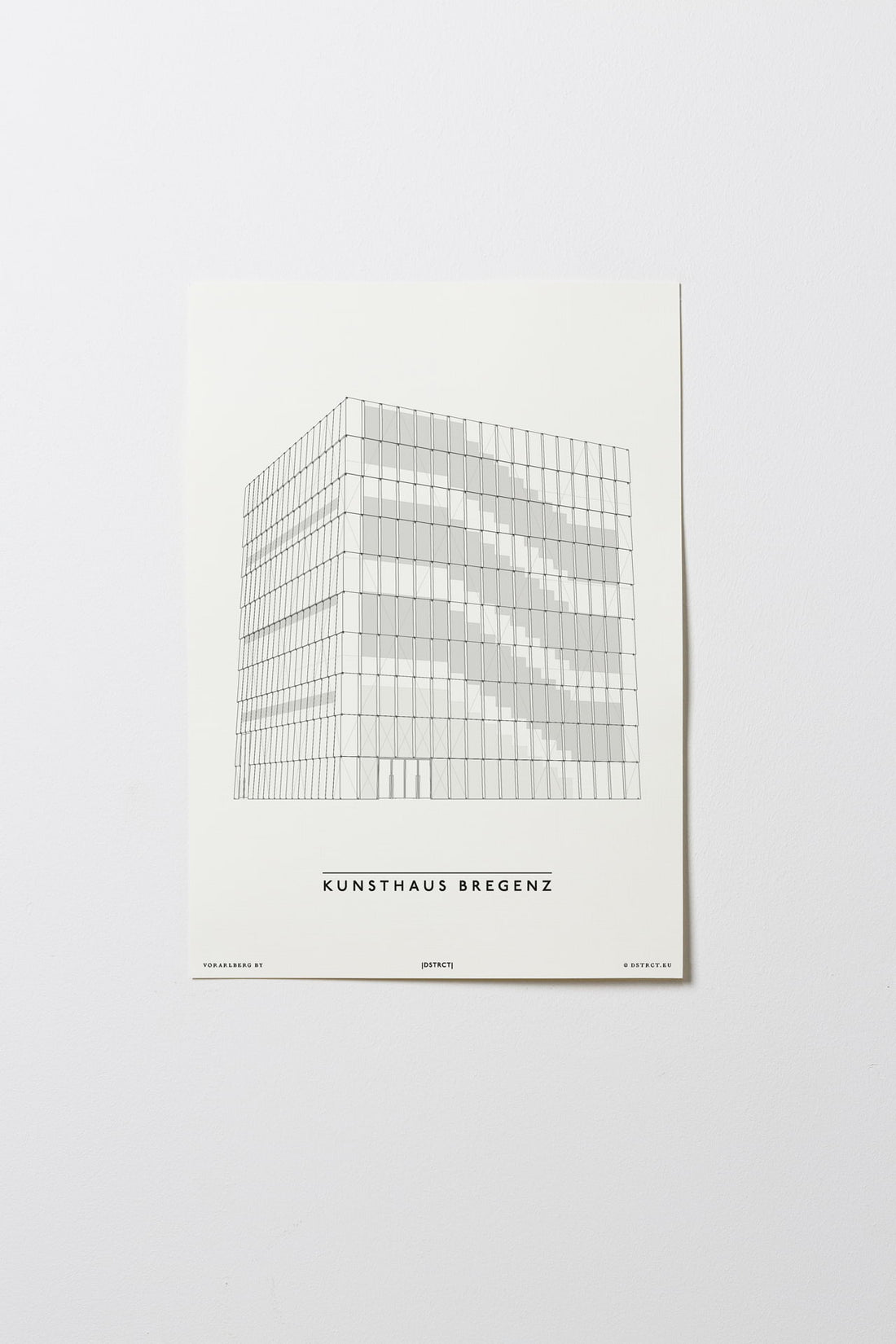 Kunsthaus Bregenz | City Map Karte Plan Bild Print Poster Unframed Ohne Rahmen