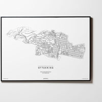 Ottakring | 1160 | Wien | City Map Karte Plan Bild Print Poster Mit Rahmen Framed L & XL