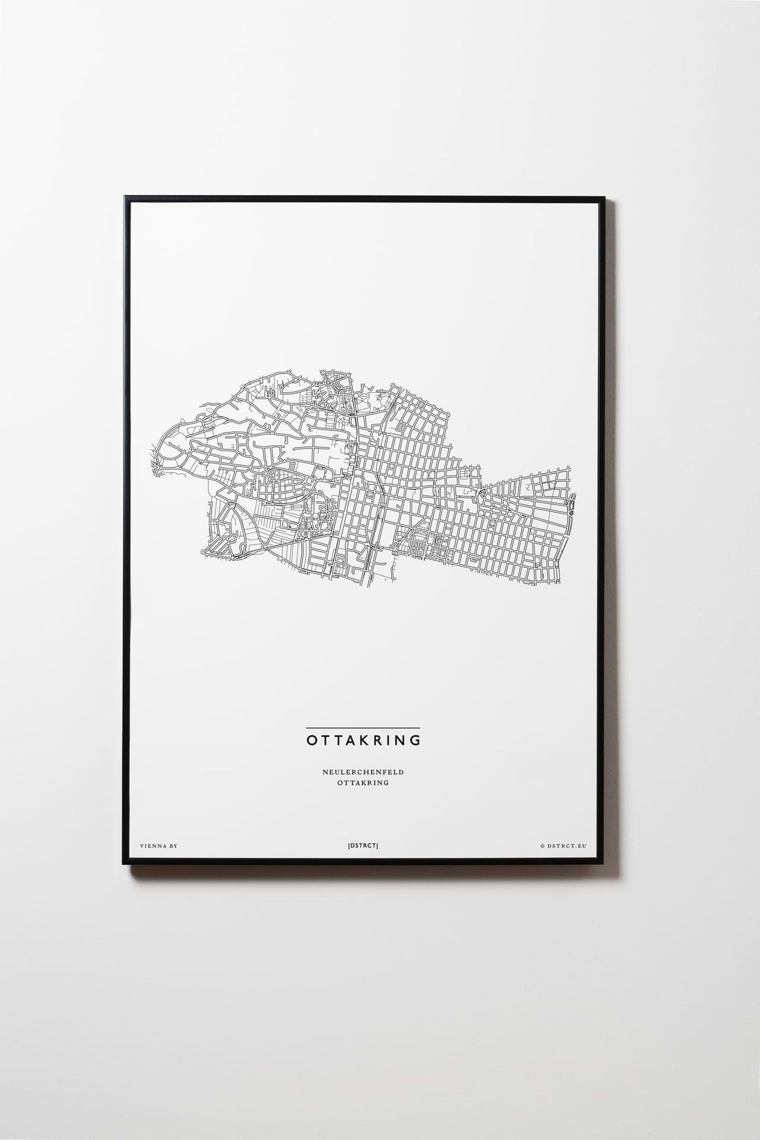 Ottakring | 1160 | Wien | City Map Karte Plan Bild Print Poster Mit Rahmen Framed L & XL
