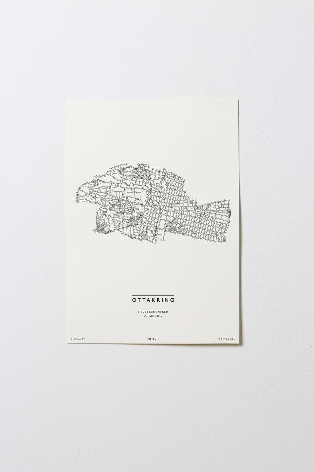 Ottakring | 1160 | Wien | City Map Karte Plan Bild Print Poster Ohne Rahmen Unframed