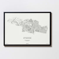 Ottakring | 1160 | Wien | City Map Karte Plan Bild Print Poster Mit Rahmen Framed