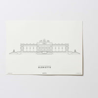 Gloriette Schoss Schönbrunn | Strict Design | Wien | Illustration Zeichnung Bild Print Poster Ohne Rahmen Without Frame