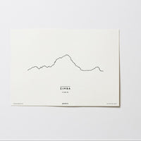 SALE | Zimba | Vorarlberg | Illustration | Zeichnung Bild Print Poster Ohne Rahmen Unframed