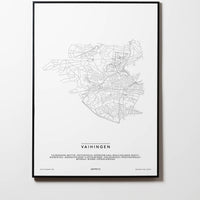 Vaihingen | 70563 - 70569 | Stuttgart | City Map Karte Plan Bild Print Poster Mit Rahmen Framed L & XL