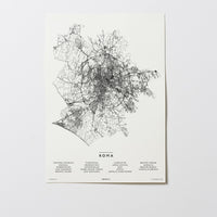 Rom | Italien | City Map Karte Plan Bild Print Poster Ohne Rahmen Unframed