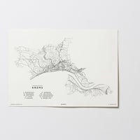 Krems an der Donau | Niederösterreich | City Map Karte Plan Bild Poster Ohne Rahmen Unframed