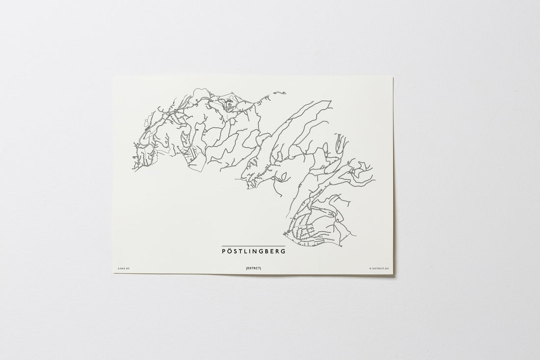 Pöstlingberg | 4040 | Linz | City Map Karte Plan Bild Poster Print Ohne Rahmen Unframed