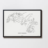 Pöstlingberg | 4040 | Linz | City Map Karte Plan Bild Poster Print Mit Rahmen Framed