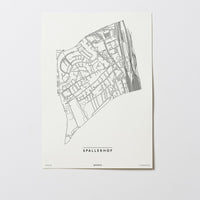 Spallerhof | 4020 | Linz | City Map Karte Plan Bild Poster Print Ohne Rahmen Unframed