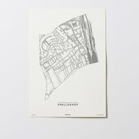 Spallerhof | 4020 | Linz | City Map Karte Plan Bild Poster Print Ohne Rahmen Unframed