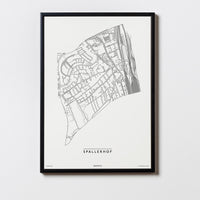 Spallerhof | 4020 | Linz | City Map Karte Plan Bild Poster Print Mit Rahmen Framed