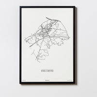 Ebelsberg | 4030 | Linz | City Map Karte Plan Bild Poster Print Mit Rahmen Framed