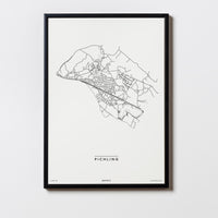 Pichling | 4030 | Linz | City Map Karte Plan Bild Poster Print Mit Rahmen Framed