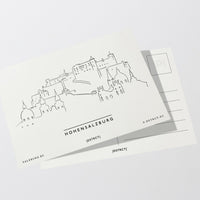 Hohensalzburg Wien Postkarte postcard