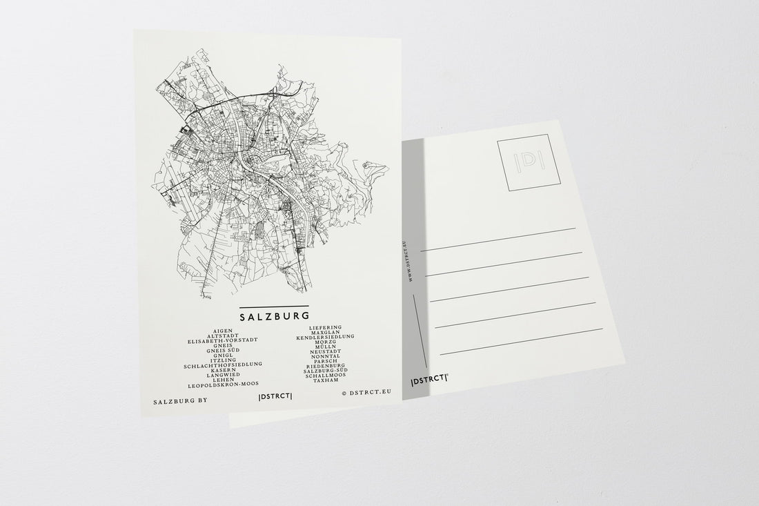 Salzburg Stadt Österreich postcard Postkarte