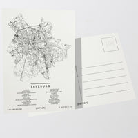 Salzburg Stadt Österreich postcard Postkarte