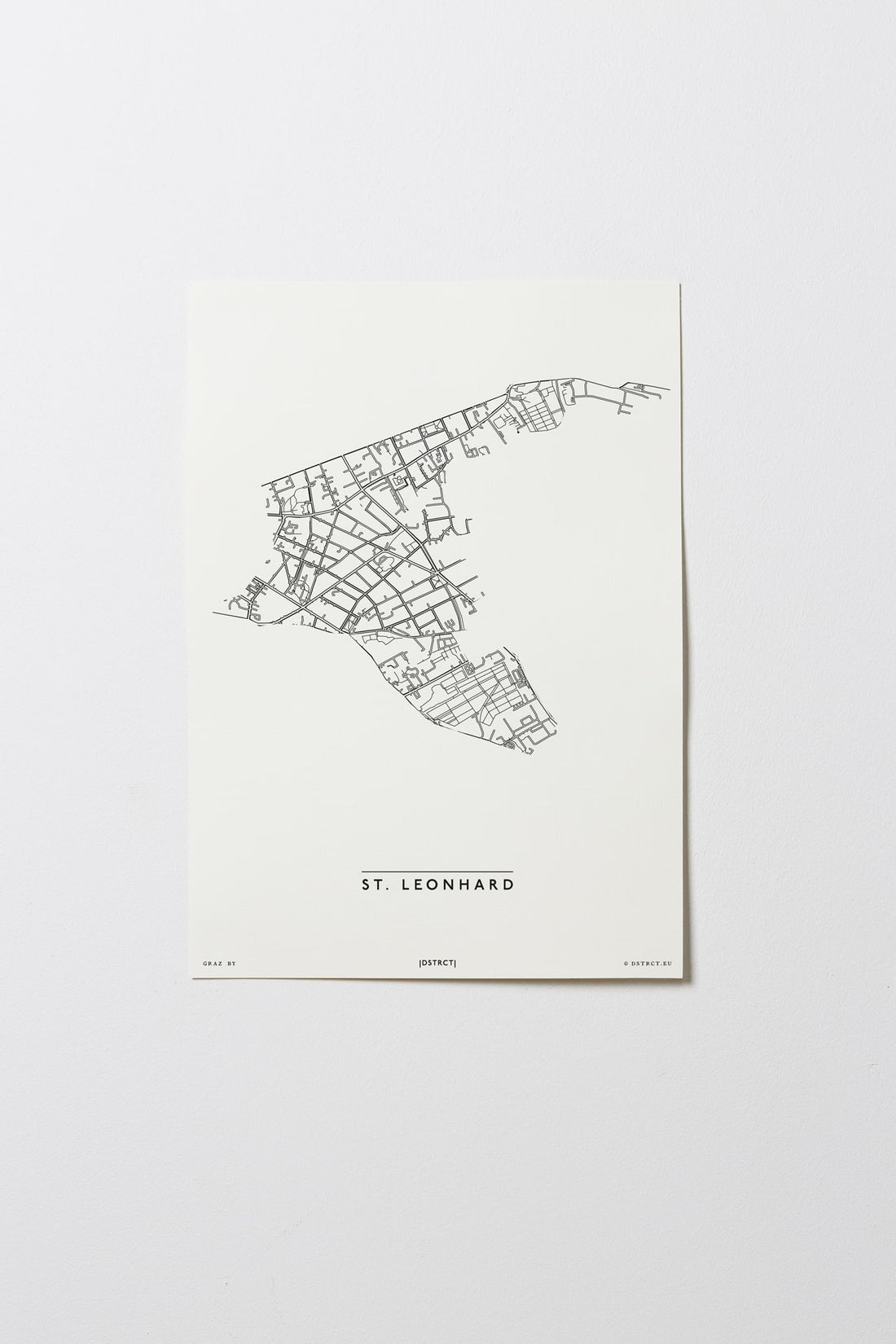 St. Leonhard | 8010 | Graz | City Map Karte Plan Bild Print Poster Ohne Rahmen Unframed