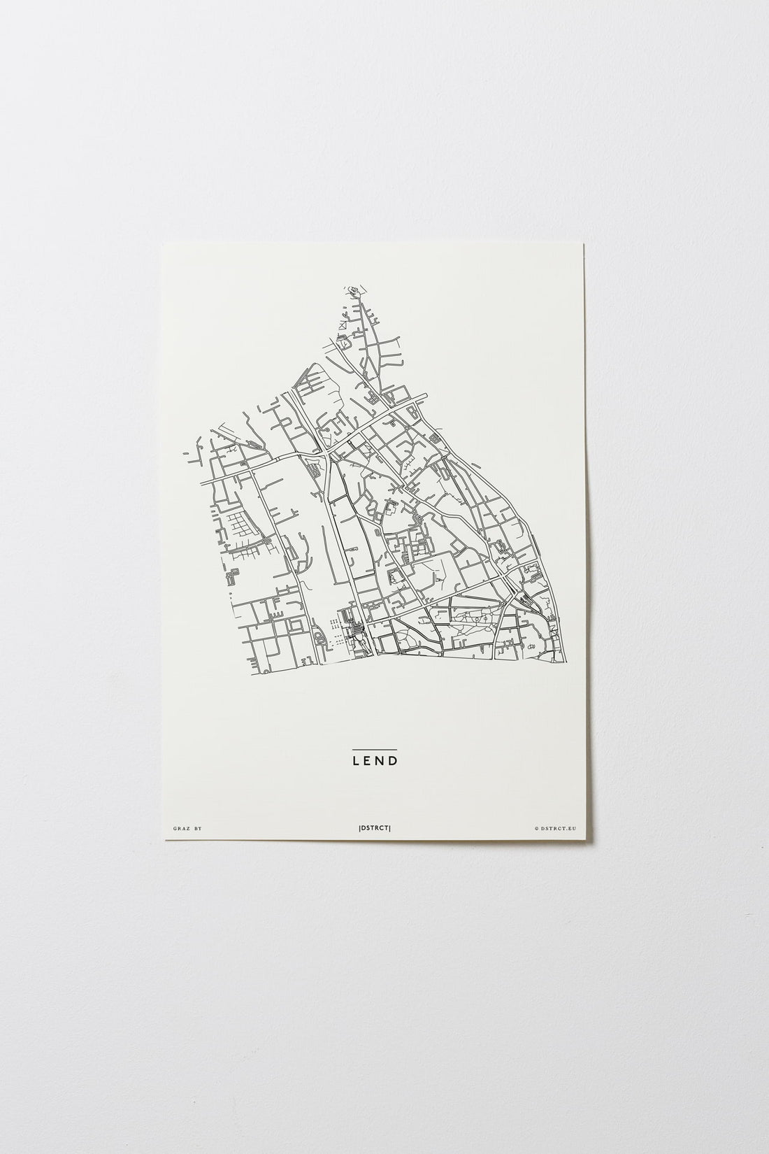 Lend | 8020 - 8051 | Graz | City Map Karte Plan Bild Print Poster Ohne Rahmen Unframed