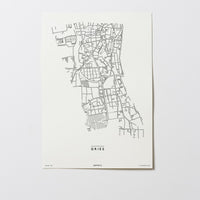 Gries | 8020 - 8055 | Graz | City Map Karte Plan Bild Print Poster Ohne Rahmen Unframed