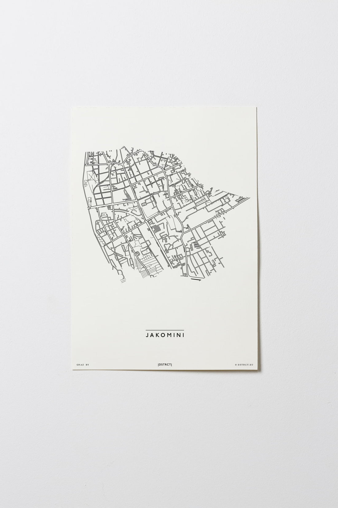 Jakomini | 8010 - 8042 | Graz | City Map Karte Plan Bild Print Poster Ohne Rahmen Unframed