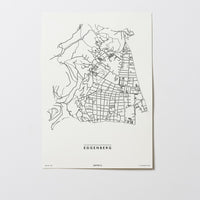 Eggenberg | 8020, 8051, 8052, 8053 | Graz | City Map Karte Plan Bild Print Poster Unframed Ohne Rahmen