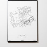 Kapfenberg | 8600 | Steiermark | City Map Karte Plan Bild Print Poster Mit Rahmen Framed L & XL