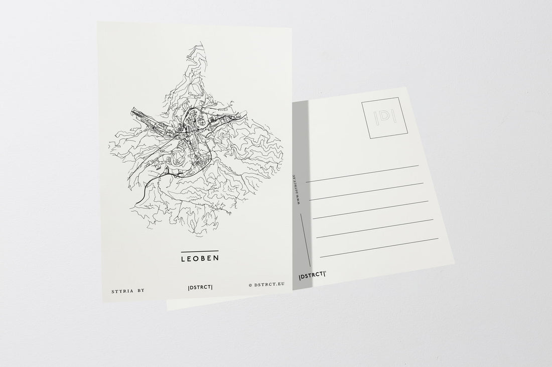 Leoben Steiermark Postkarte Postcard