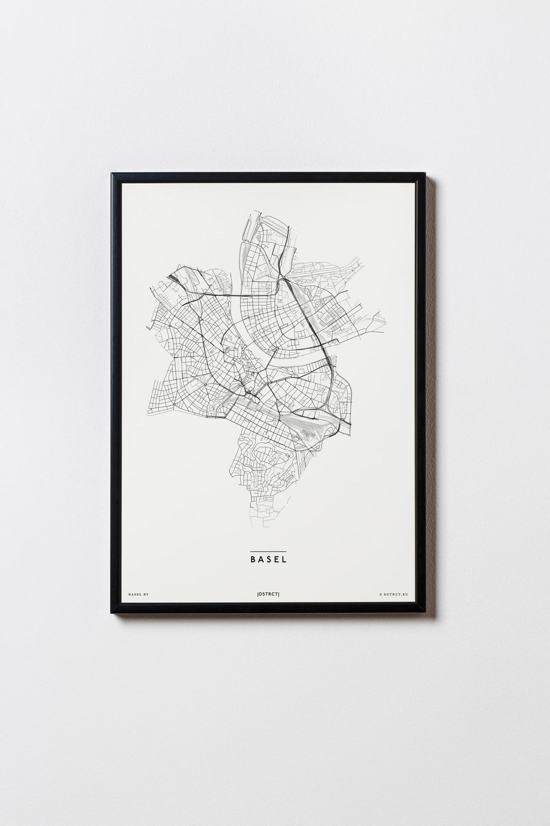 Basel | Schweiz | City Map | Karte | Plan | Print | Map | Rahmen | Framed