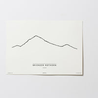 Brienzer Rothorn | Schweiz | Illustration | Zeichnung Bild Print Poster Ohne Rahmen Unframed