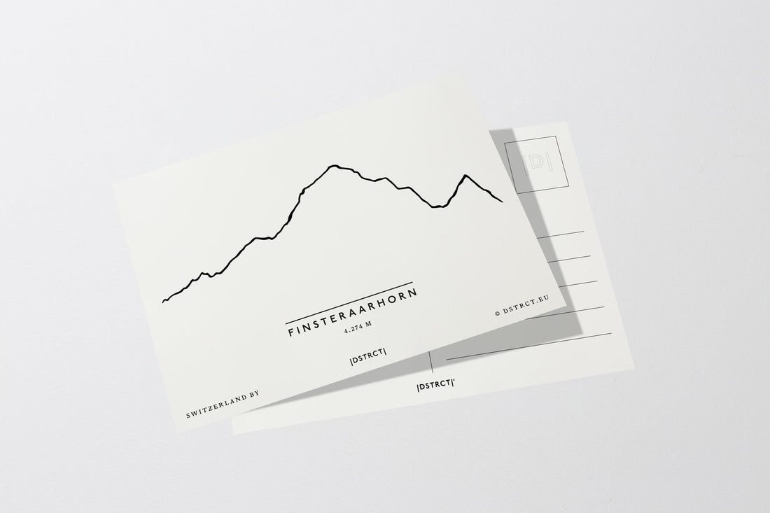 Finsteraarhorn Schweiz Postkarte Postcard