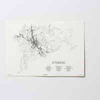 Kitzbühel | Tirol | Österreich | City Map Karte Plan Bild Print Poster Ohne Rahmen Unframed