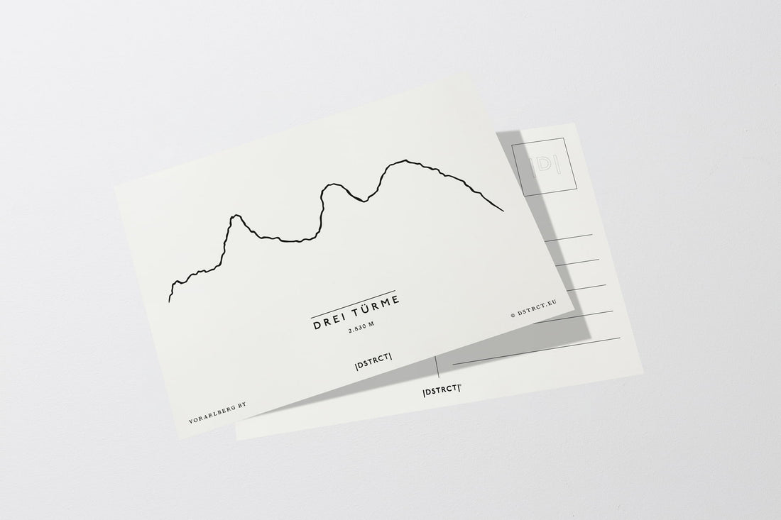Drei Türme Vorarlberg Postkarte Postcard