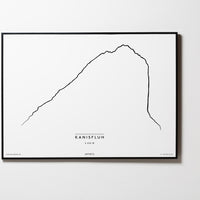 Kanisfluh | Vorarlberg | Illustration | Zeichnung Bild Print Poster Mit Rahmen Framed L & XL