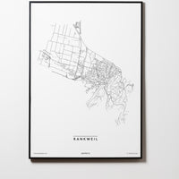 Rankweil | 6830 | Vorarlberg | City Map Karte Plan Bild Print Poster Mit Rahmen Framed L & XL