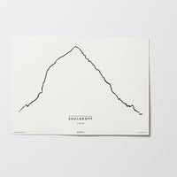 Saulakopf | Vorarlberg | Illustration | Zeichnung Bild Print Poster Ohne Rahmen Unframed