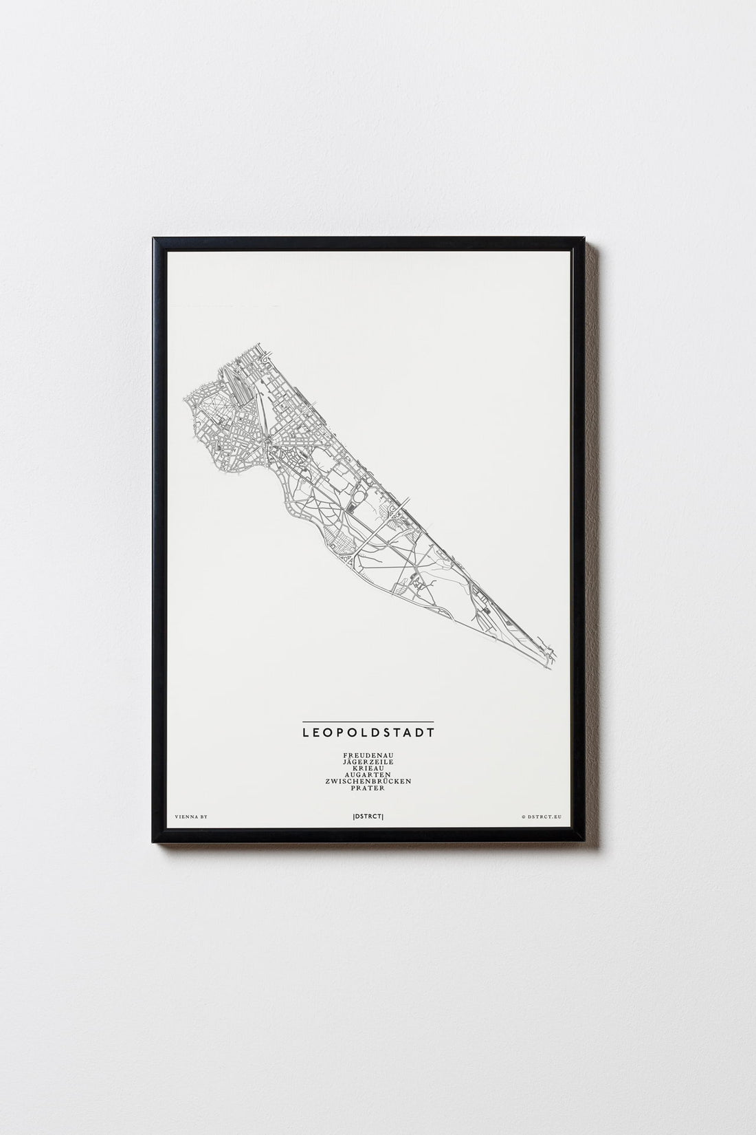 Leopoldstadt | 1020 | Wien | City Map Karte Plan Bild Print Poster Mit Rahmen Framed