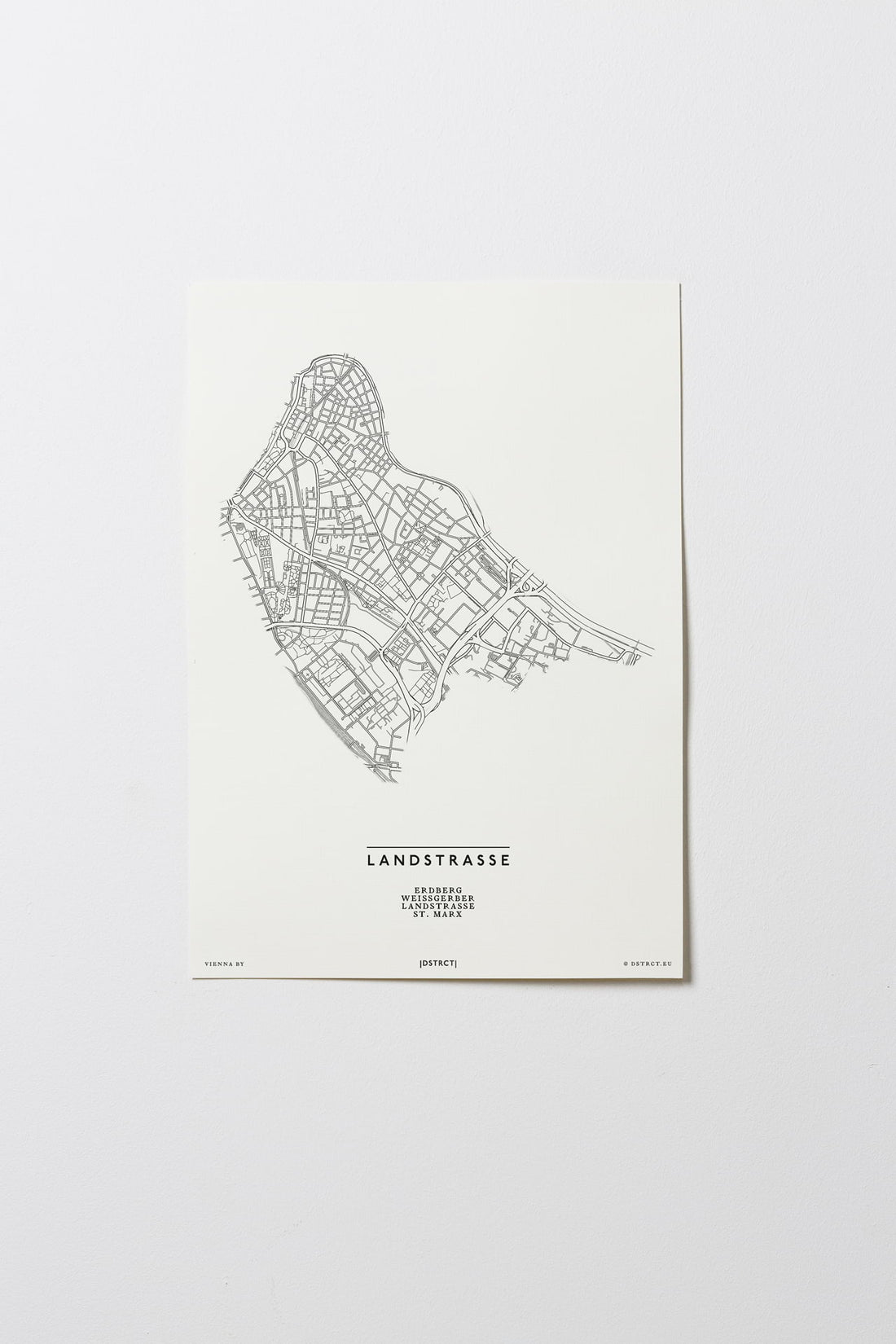 Landstrasse | 1030 | Wien | City Map Karte Plan Bild Print Poster Ohne Rahmen Unframed