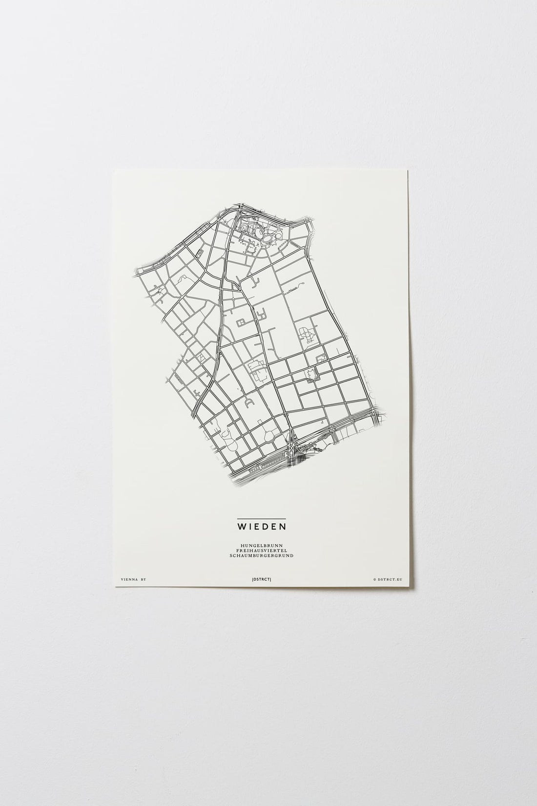 Wieden | 1040 | Wien | City Map Karte Plan Bild Print Poster Ohne Rahmen Unframed