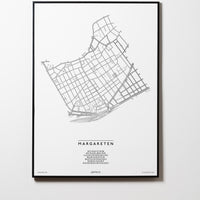 Margareten | 1050 | Wien | City Map Karte Plan Bild Print Poster Mit Rahmen Framed L & XL