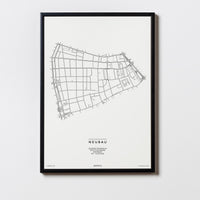 Neubau | 1070 | Wien | City Map Karte Plan Bild Print Poster Mit Rahmen Framed